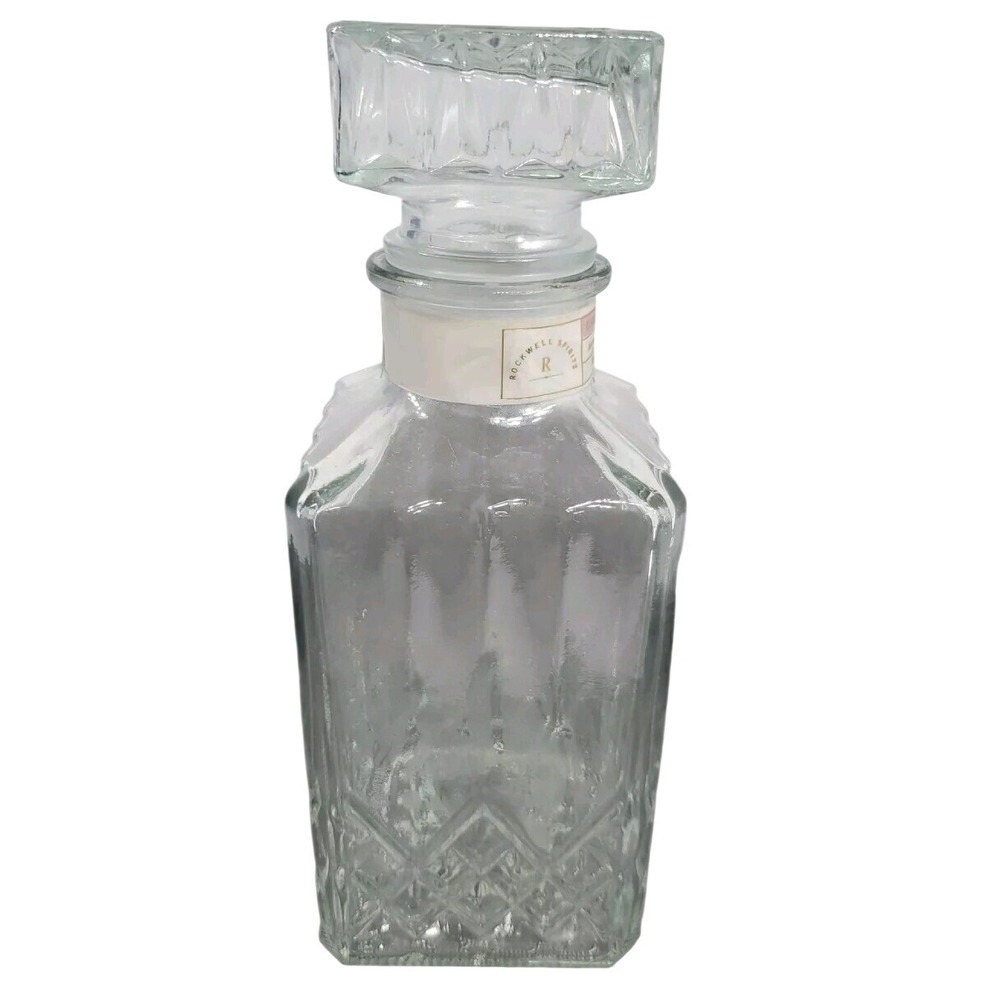 Rockwell Spirits Glass‎ Decanter Empty Bottle Classic Cosmopolitan Barware 750ml